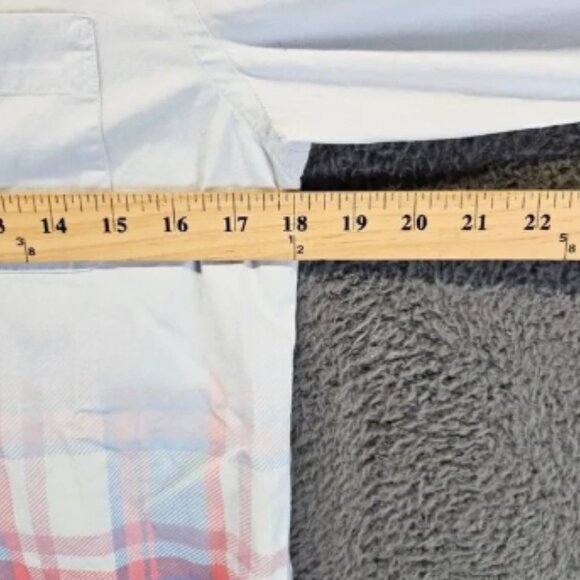 A Bathing Ape Shirt Men Size Small White Plaid Long Sleeves Button Down - Picture 4 of 9